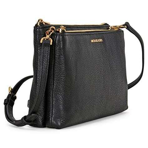 michael michael kors adele double zip crossbody|Michael Kors double zipper wallet.